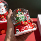 Luminous Snowman Resin Crystal Ball Ornament