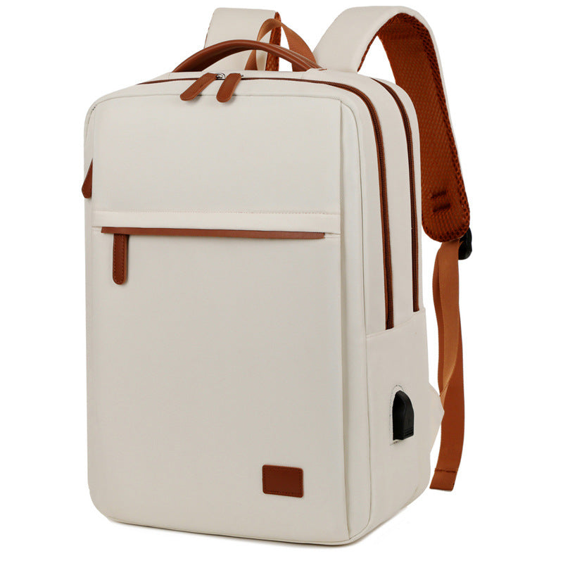 TechPort Laptop Backpack with USB Charging Port – Water-Resistant Design for 15.6-Inch Laptops
