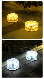 Solar Ice Brick Light Outdoor Waterproof Pathway/Step Garden Ground Light