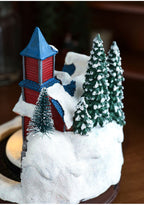 Resin Glowing Rotating Christmas Music Box