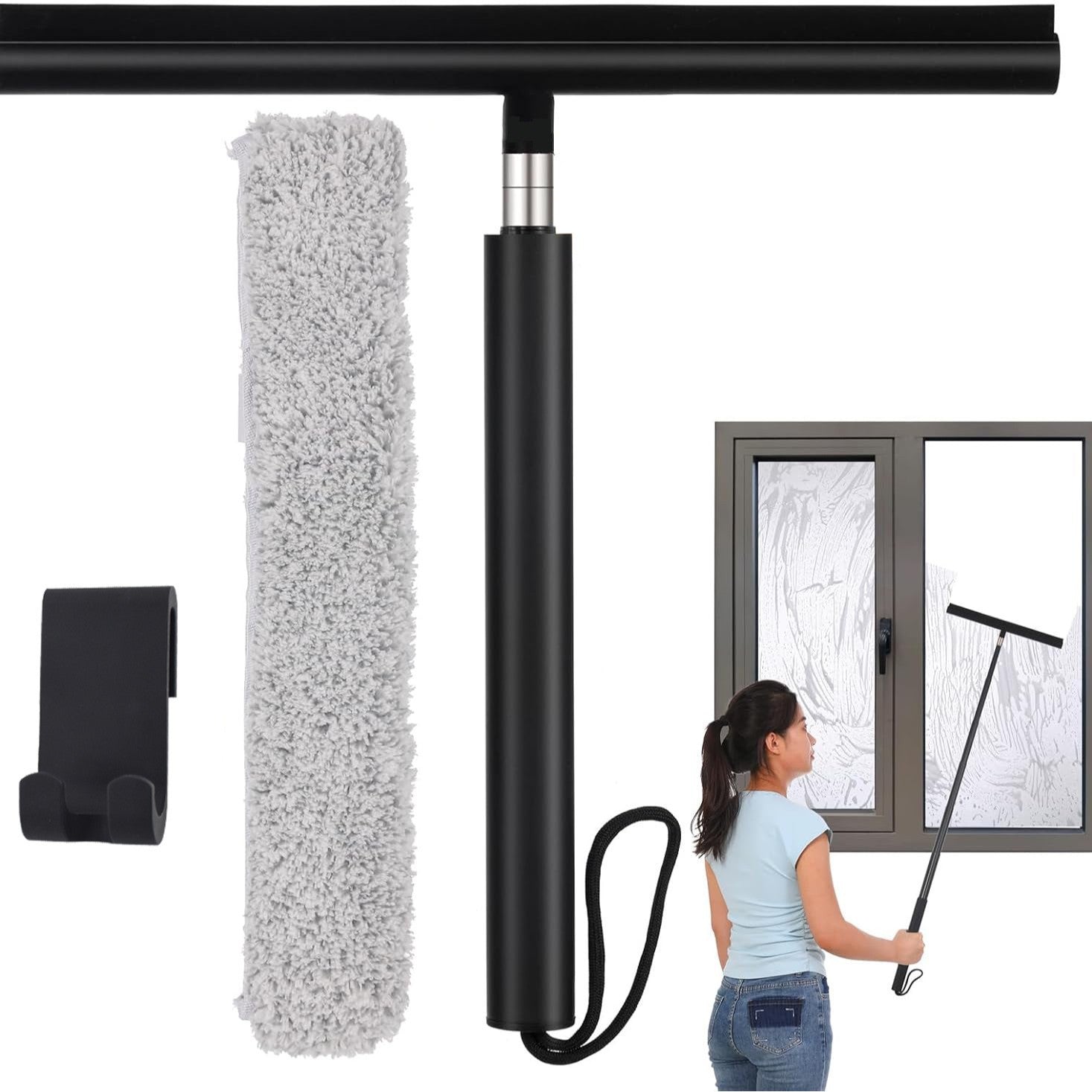 GlideMaster - Adjustable Squeegee for a Spotless Bathroom