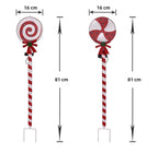 Christmas Iron Art Solar Outdoor Lawn Stake