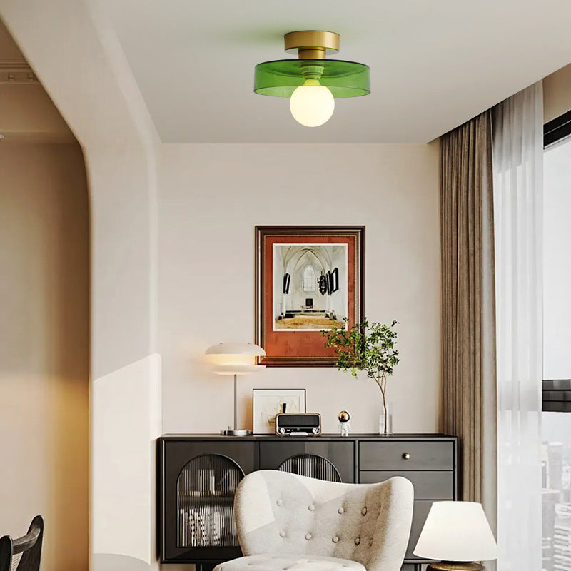 French Ceiling Lamp in Bauhaus style
