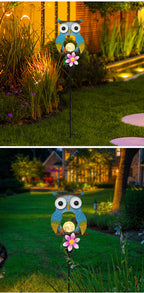 Solar Iron Owl Lawn Light, Outdoor Waterproof Garden Atmosphere Lamp