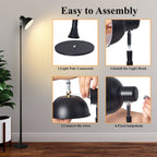 LED Dorm Desk Lamp for Students Reading Study USB Plug-in Extendable Desk Lamp