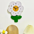 Flower Silent Wall Clock for Living Room 12 Inch