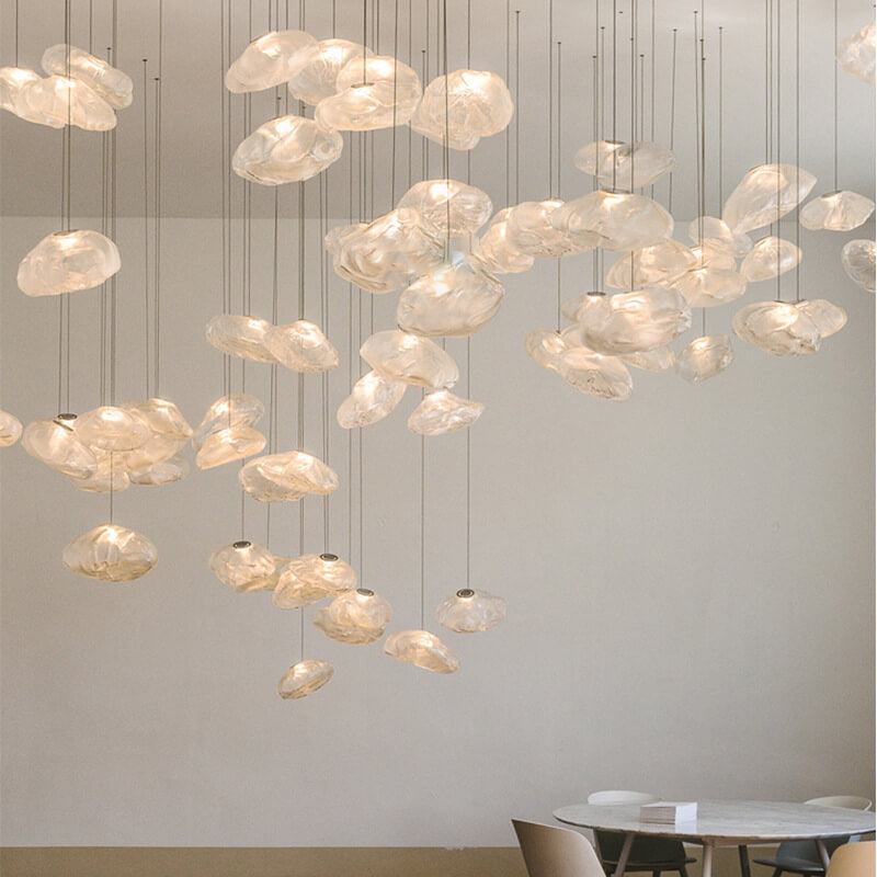 CloudNova Glass Pendant Light | Modern Design | Unique Cloud Look | Ambient Lighting