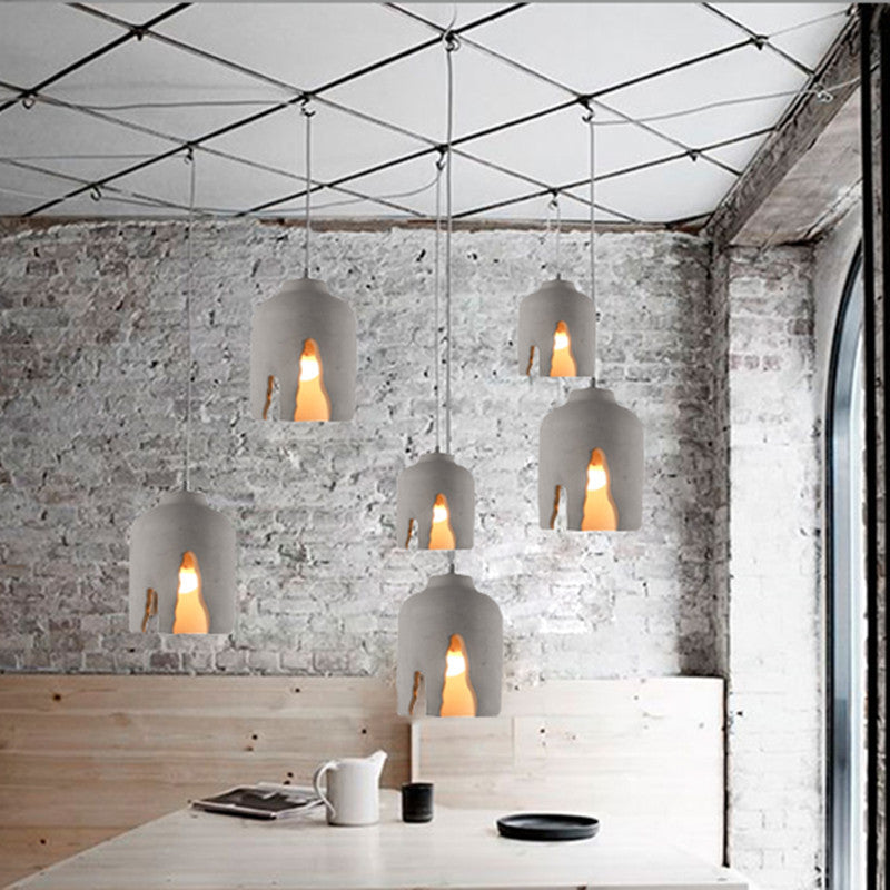 Concrete Pendant Lamp in Scandinavian Design