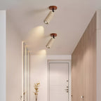 Adjustable Travertine Wood LED Wall Lamp and Ceiling Lamp