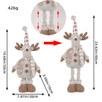 Knitted Telescopic Snowman Elk Christmas Doll