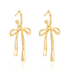 Dainty Dangle Bow Earrings