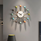 Decorative large silent wall clock for the living room 21 inches
