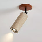 Adjustable Travertine Wood LED Wall Lamp and Ceiling Lamp