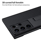 Luxurious, ultra-thin leather phone case, shockproof, for Samsung Galaxy 23