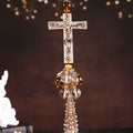 Crystal Cross Car Pendant