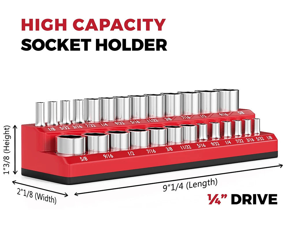 Heavy-Duty Magnetic Socket Organizer