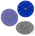 Simple Colored Silent Wall Clock 12 Inch
