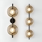 Round Glass Wall Lamp in Scandinavian Design