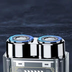 Transparent Mini Dual-Head Electric Shaver