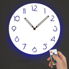 Atmospheric LED Light Silent Wall Decor Clock