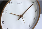 Simple analog solid wood wall clock for home – timeless and elegant!