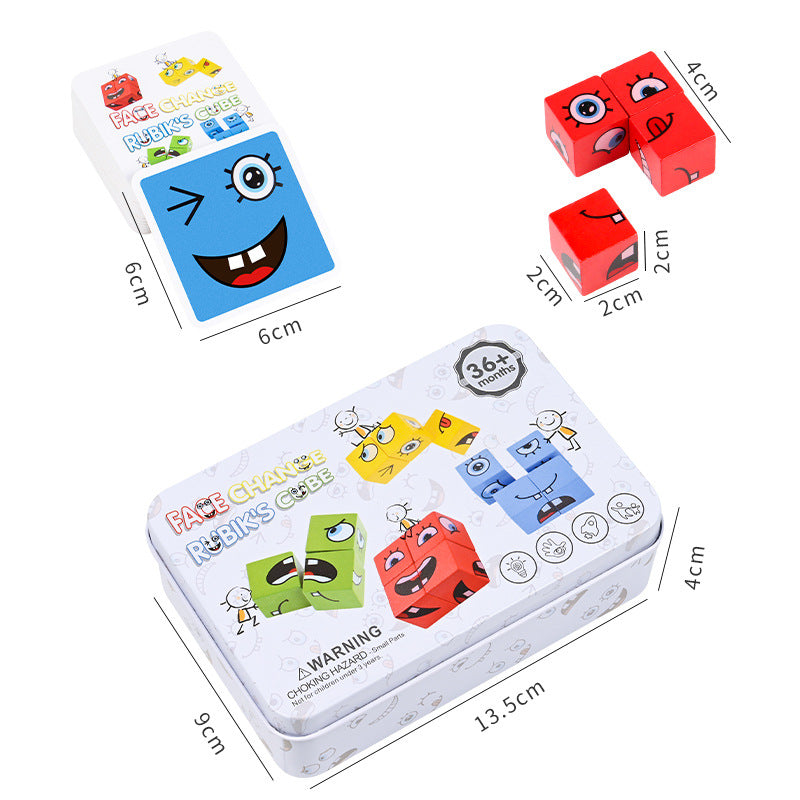 Face Puzzle Cube Game