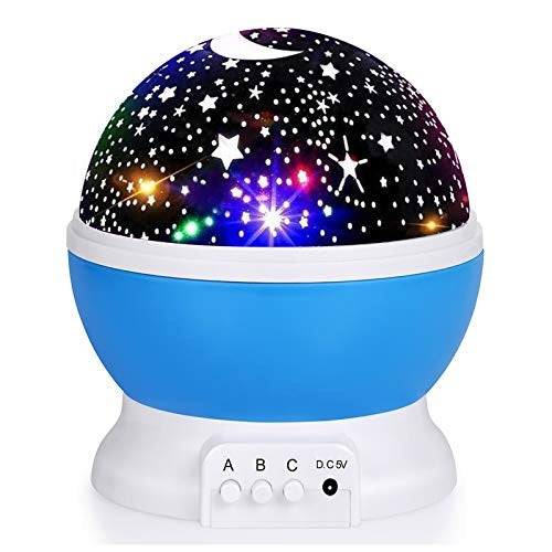 Soothing Night Light Ball with Star Projection