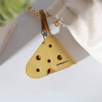 Cute Cheese Keychain Pouch