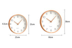 Nordic Minimalist Wood Silent Wall Clock