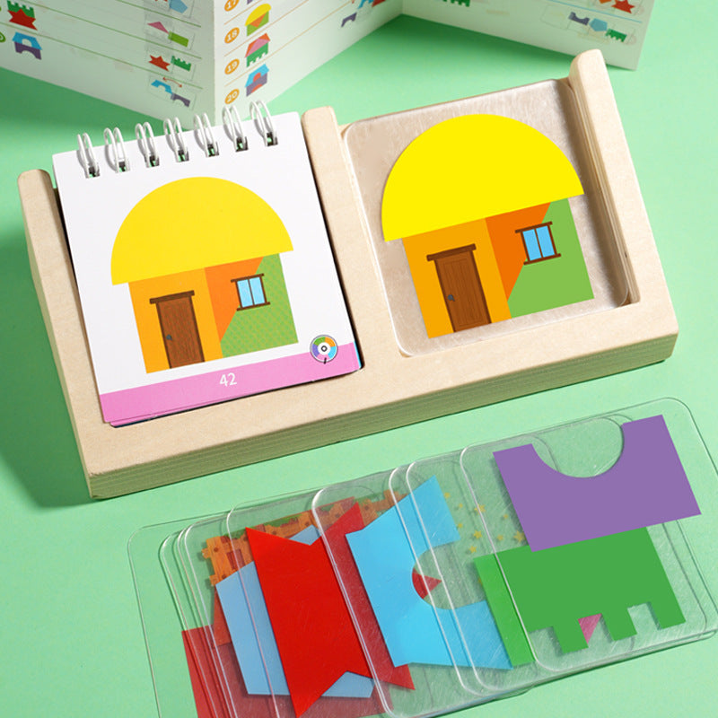 Geometric Colors and Shapes Puzzle Game - Promotes Logical Thinking