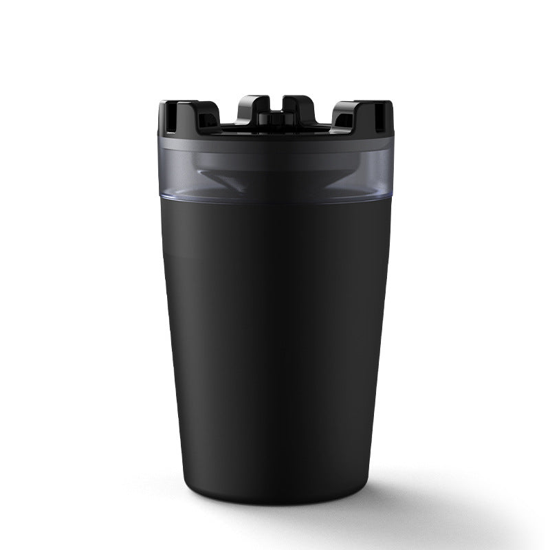 Smokeless Car Ashtray with One-Touch Water Extinguish