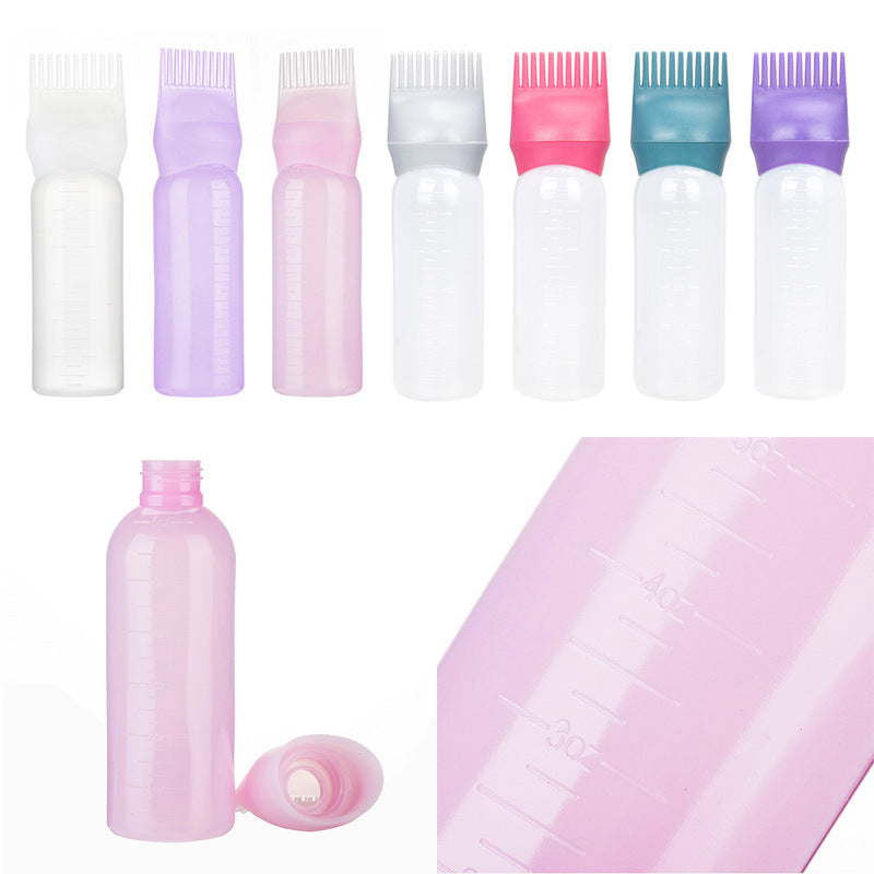 Hair oil applicator bottle