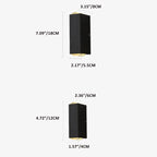 Modern Waterproof LED Outdoor Wall Light – Rectangular Aluminium Fixture