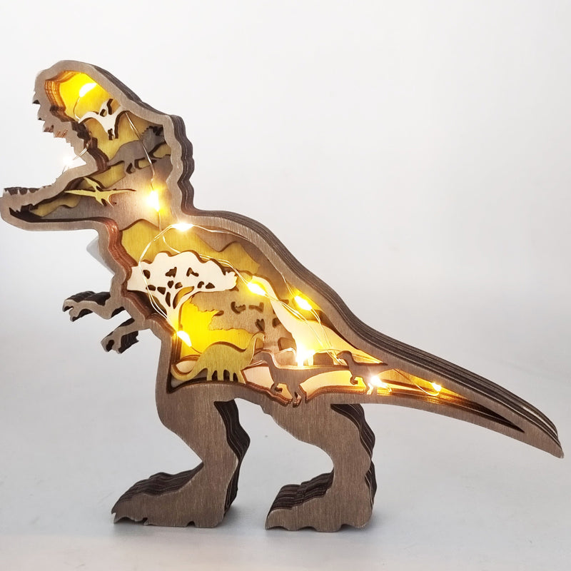 3D Creative Wood Animal Carving Craft Gift