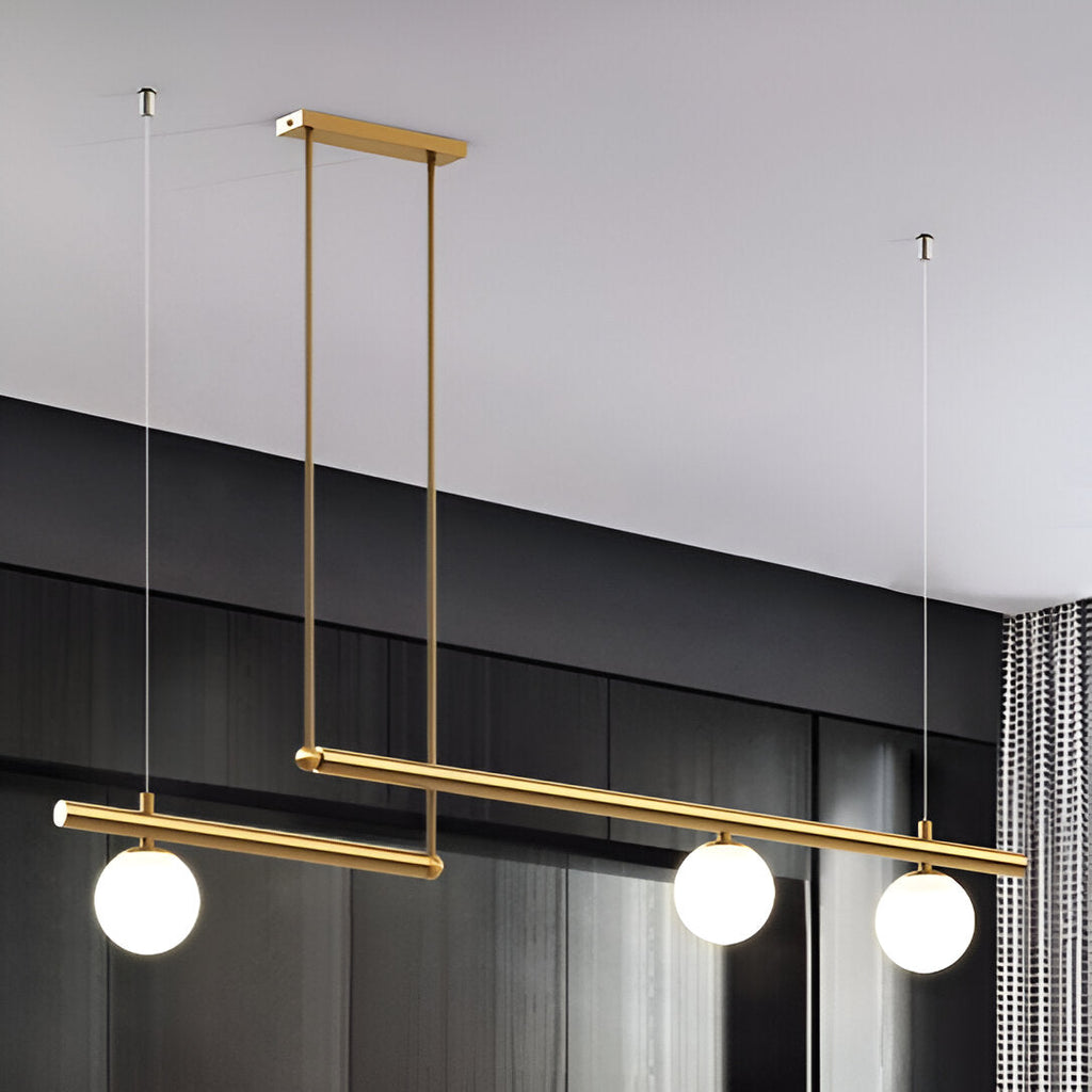 Nordic Glass Linear Luxury Pendant Lamp