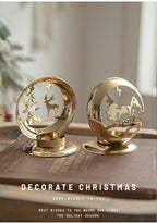 Golden Projection Iron Art Christmas Lantern