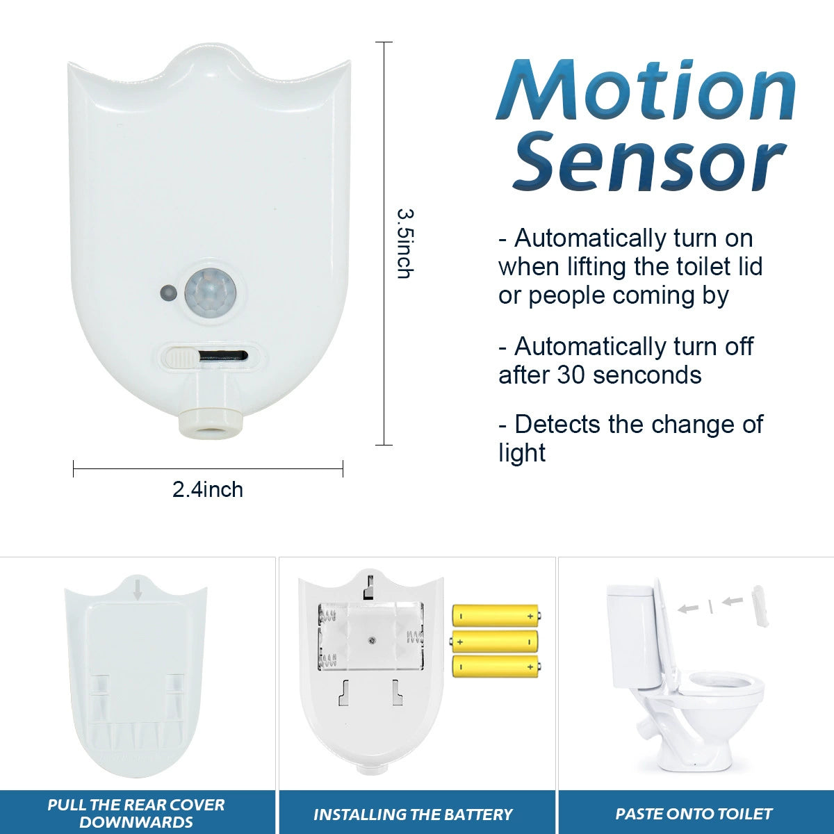 LED Sensor Night Light Stepless Dimming Corridor Wall Light