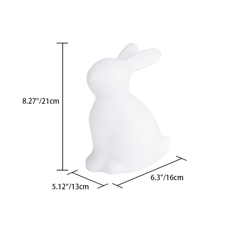 Contemporary Creative Rabbit PE LED Table Lamp for the Bedroom