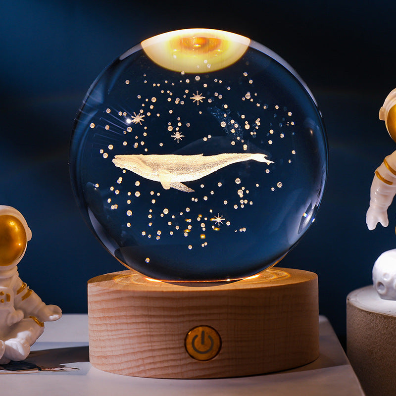 Glowing Moon Crystal Ball