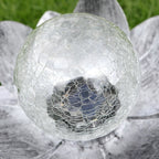 Solar Lotus Crackle Garden Light