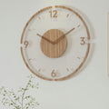 WoodCraft | Nordic Solid Wood Wall Clock – Minimalist Silent Timepiece