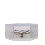 Solar Garden Light, Outdoor Hexagonal Ice Brick Ground Light, Glass-Effect Tile