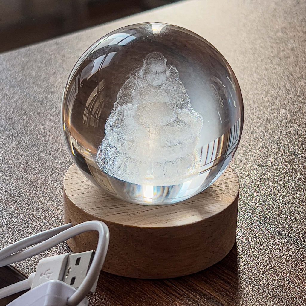 Glowing Moon Crystal Ball