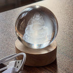 Glowing Moon Crystal Ball
