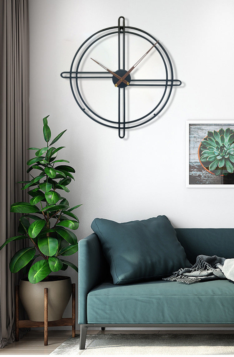 Nordic decorative large wall clock for the living room 23 inches