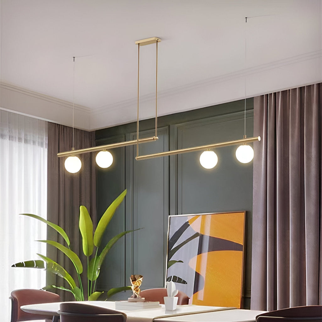 Nordic Glass Linear Luxury Pendant Lamp