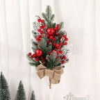Christmas 3 PC Set - Garland, Wreath, Swag Wall Hanging Christmas Decoration Set