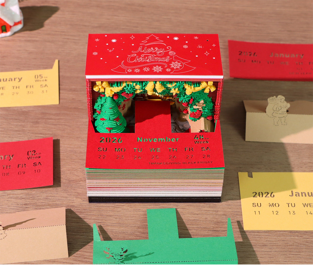Creative Christmas 3D Arch Memo Calendar