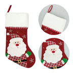 Embroidered Christmas Stockings Gift Bag Decoration Pendant