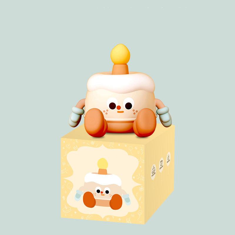 Cute Birthday Cake Night Light